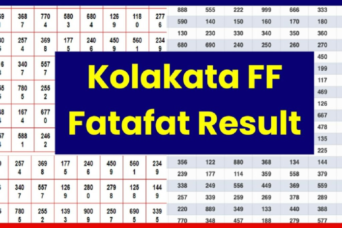 Kolkata FF Fatafat Today Live Result