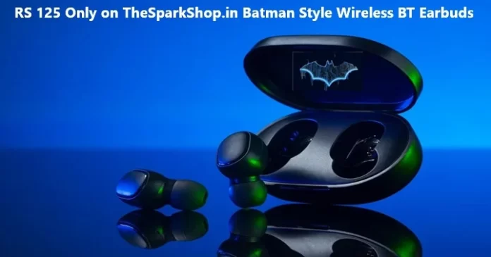 TheSparkShop.in Batman Style Wireless BT Earbuds